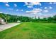 Spacious yard featuring lush lawn, treeline, and home at 101 Karlie Ln., Aynor, SC 29511