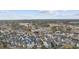 An aerial view highlighting a residential community with diverse architecture, green spaces, and convenient access to local amenities at 1188 Peterson St., Myrtle Beach, SC 29577