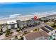 Coastal aerial shot showing Admiral's Quarters II buildings near the shoreline at 1217 S Ocean Blvd. # 5, Surfside Beach, SC 29575