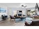 Inviting living room features comfortable seating, stylish decor, and access to the outdoor patio at 1217 S Ocean Blvd. # 5, Surfside Beach, SC 29575