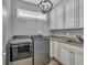 Well-equipped laundry room featuring modern appliances and ample counter space at 124 Turtle Creek Dr., Pawleys Island, SC 29585
