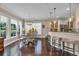 Open-concept living space with seamless integration of kitchen and dining areas at 124 Turtle Creek Dr., Pawleys Island, SC 29585