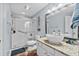 Bright bathroom featuring updated vanity, stylish fixtures, and accessible walk-in shower at 1401 Lighthouse Dr. # 4334, Little River, SC 29566
