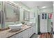 Stylish bathroom with dual vessel sinks, granite countertops, and a well-lit vanity area at 1401 Lighthouse Dr. # 4334, Little River, SC 29566