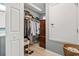 Walk-in closet with custom shelving, plenty of space, and good lighting at 1663 Harbor Dr., North Myrtle Beach, SC 29582