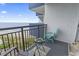 Relaxing balcony with comfortable seating and ocean views, perfect for enjoying the coastal breeze at 2001 S Ocean Blvd. # 1408, Myrtle Beach, SC 29577