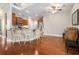Open concept kitchen featuring an eat-in bar and hardwood floors at 2010 Chattooga Ct., Myrtle Beach, SC 29588