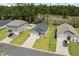 Aerial view of a well-kept home, featuring a manicured lawn, a driveway and a neighborhood setting at 228 Averyville Dr., Conway, SC 29526