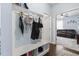 Functional mud room with a bench, storage cubbies, and convenient hooks at 308 Firenze Loop, Myrtle Beach, SC 29579