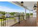 Balcony overlooking homes, trees, and a street at 337 St. Julian Ln., Myrtle Beach, SC 29579