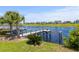 Picturesque lake view featuring a private dock, perfect for boating and enjoying waterfront living at 337 St. Julian Ln., Myrtle Beach, SC 29579