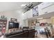 Open-concept living room and dining room leading into the kitchen at 4344 Spa Dr. # 605, Little River, SC 29566