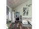 Comfortable living room showcasing vaulted ceilings and stylish decor at 4806 S Ocean Blvd., Surfside Beach, SC 29575