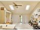 Open floor plan featuring skylights, ceiling fan and sliding glass doors at 500 Fairway Village Dr. # 9-K, Myrtle Beach, SC 29588