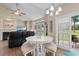 Eat in dining area with backyard views, wood floors, and an open concept living space at 503 20Th Ave. N # 29-C, North Myrtle Beach, SC 29582