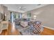 Cozy living room with a comfortable seating area, stylish rug, and balcony access for enjoying outdoor views at 627 Waterway Village Blvd. # 8E, Myrtle Beach, SC 29579