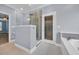 Well-appointed bathroom showcasing a glass-enclosed shower and soaking tub at 760 Carolina Farms Blvd., Myrtle Beach, SC 29579
