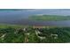 Scenic aerial view of land, pond, and water views at 951 Herriott Farms Dr., Georgetown, SC 29440