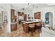Spacious kitchen with custom cabinetry, stainless steel appliances, and bar seating at 9737 Catalonia Ct., Myrtle Beach, SC 29579