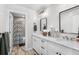 Stylish bathroom with double vanity, granite countertop, and modern fixtures at 103 Wofford Ln., Conway, SC 29526