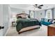 Comfortable bedroom featuring a plush bed, sitting area, and soft carpet at 1072 Chelsey Circle, Conway, SC 29526