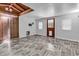 Interior of an outbuilding with wood-look floors and white walls at 1072 Chelsey Circle, Conway, SC 29526