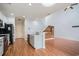 Bright, open kitchen with stainless steel appliances, light countertops, and seamless flow to living areas at 1120 Fairway Ln. # 1120, Conway, SC 29526