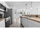 Beautiful kitchen with stainless steel appliances and a view to the dining area at 1331 Bermuda Ct., Surfside Beach, SC 29575