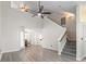 Spacious living room with an open layout, high ceilings, and hardwood floors at 1331 Bermuda Ct., Surfside Beach, SC 29575