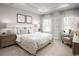 Beautiful main bedroom with tray ceiling, neutral walls, and bright natural light at 1408 Whistling Straits Way, Sunset Beach, NC 28468