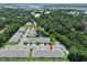 An aerial view of the community with the home indicated by a red arrow at 184 Sea Shell Dr. # 12, Murrells Inlet, SC 29576