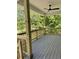 A view of the spacious porch area featuring a ceiling fan at 2075 Lees Landing Circle, Conway, SC 29526