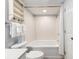Well-lit bathroom with shower and bath combination at 2201 S Ocean Blvd. # 103, Myrtle Beach, SC 29577