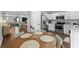 Bright kitchen and dining area with stainless steel appliances, and seating for four at 221 Tibton Circle, Myrtle Beach, SC 29588