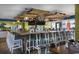 Spacious bar area with plenty of seating and a unique pallet design on the ceiling at 2311 S Ocean Blvd. # 437, Myrtle Beach, SC 29577