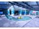 Indoor pool area with decorative wall art, water features, and comfortable lounge chairs at 2311 S Ocean Blvd. # 437, Myrtle Beach, SC 29577