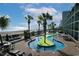 Unique pool with zero entry, island in the middle and ocean view, perfect for relaxation and enjoying the coastal scenery at 2311 S Ocean Blvd. # 437, Myrtle Beach, SC 29577