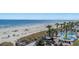 Beachfront view featuring a pool area and lounge seating, offering a perfect blend of relaxation and ocean scenery at 2311 S Ocean Blvd. # 437, Myrtle Beach, SC 29577