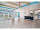 Spacious living room featuring wood-look floors, a ceiling fan, and an open concept at 294 Splendor Circle, Murrells Inlet, SC 29576