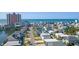 The aerial view showcases the perfect location of the beach house, steps away from the ocean at 3307 Nixon St., North Myrtle Beach, SC 29582