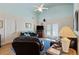 A cozy living room with vaulted ceilings and natural light, perfect for relaxation at 3307 Nixon St., North Myrtle Beach, SC 29582