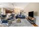 Inviting living room with open floor plan, comfortable seating, and warm lighting at 388 Sea Turtle Dr., Myrtle Beach, SC 29588