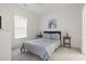 Serene bedroom with a plush bed, neutral decor, side tables, and a large window creating a relaxing ambiance at 4261 Hibiscus Dr. # 4-104, Little River, SC 29566