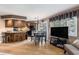 Kitchen and dining area with breakfast bar and table set at 4290 Pinehurst Circle # B3, Little River, SC 29566
