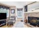 Living room view with fireplace and lots of natural light at 4290 Pinehurst Circle # B3, Little River, SC 29566