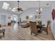 Bright living and dining area with vaulted ceiling, skylights, and open layout perfect for entertaining at 4520 Lighthouse Dr. # 29B, Little River, SC 29566
