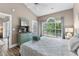 Bright bedroom with vaulted ceilings, soft colors, and a large window at 4655 Wild Iris Dr. # 41-303, Myrtle Beach, SC 29577