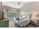 Inviting bedroom featuring a large window, TV, and coordinated decor at 4655 Wild Iris Dr. # 41-303, Myrtle Beach, SC 29577