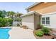Private backyard with a pool, patio area, and well-manicured landscaping for outdoor enjoyment at 5 Ruth St., Murrells Inlet, SC 29576