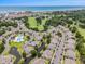 Beautiful aerial view of a community near the ocean with a golf course and pool at 503 N 20Th Ave. N # 41D, North Myrtle Beach, SC 29582